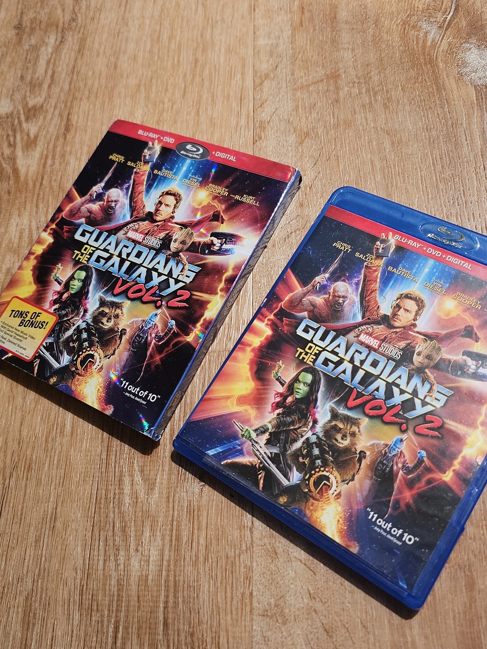 Blu-ray DVD combo pack release of Marvel Studios' Guardians of the Galaxy Vol.2